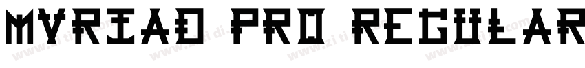 Mvriad Pro Regular字体转换 Mvriad Pro Regular字体转换